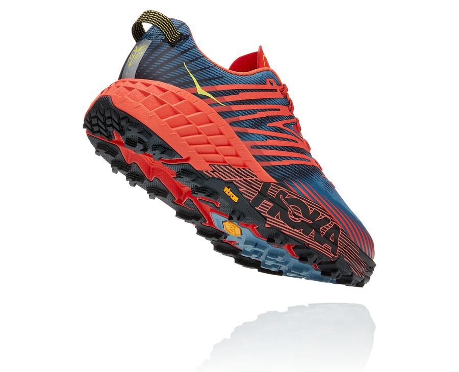 Hoka Australia One One Speedgoat 4 - Mens Trail Shoes Red - UYBFQ-4086